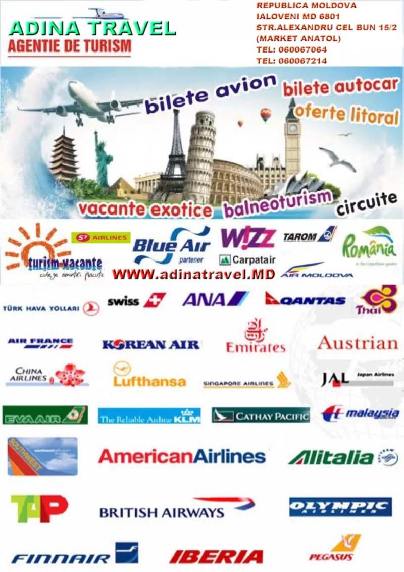 Bilete de avion Ialoveni